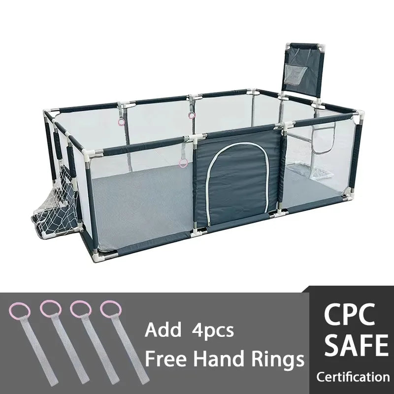 Playpen for Babies and Toddlers with Pull Rings