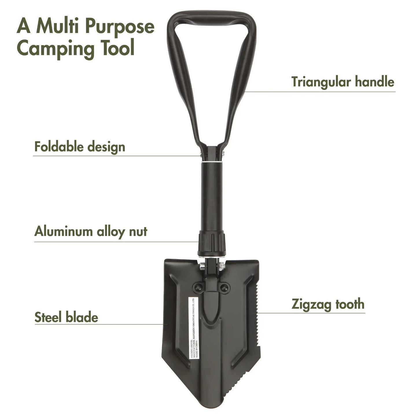 Heavy Duty Steel Folding Shovel
