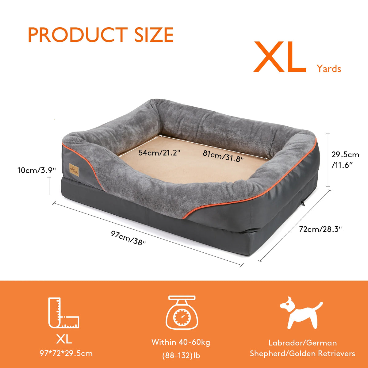 Large, Soft Dog Bed