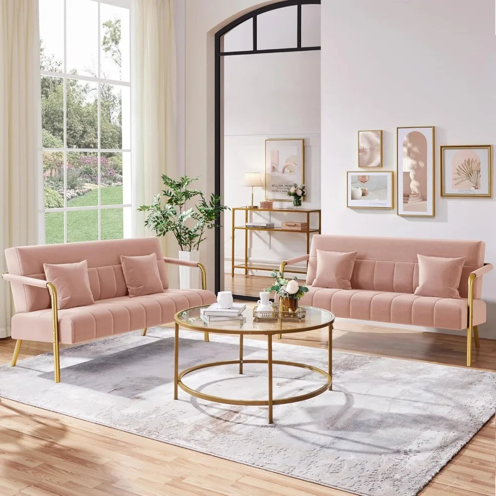 Luxurious Velvet Fabric Living Room sofa