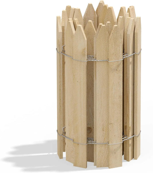 Cedar Wood Garden Picket Fence