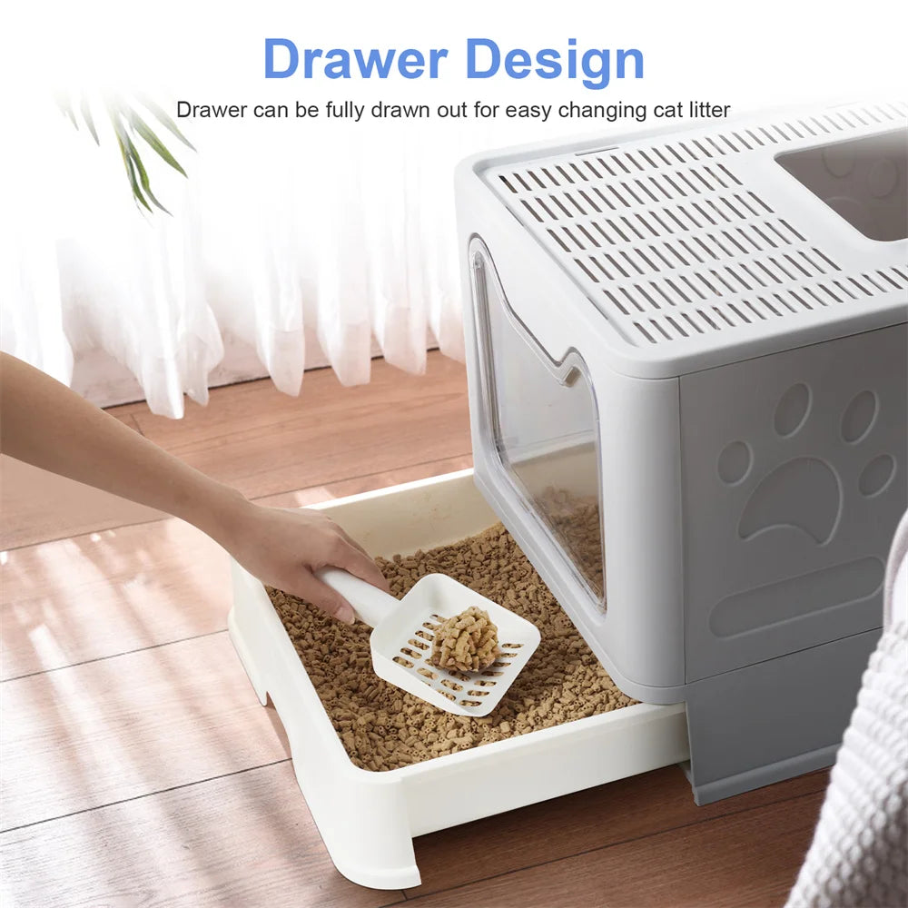 Large, Easy Cleaning, Cat Litter Box