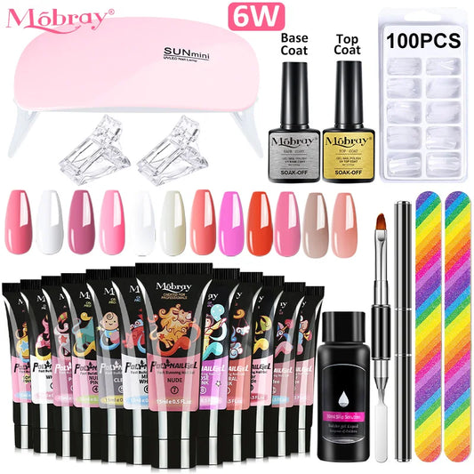 Gel Nail Set With UV LED Lamp Dryer