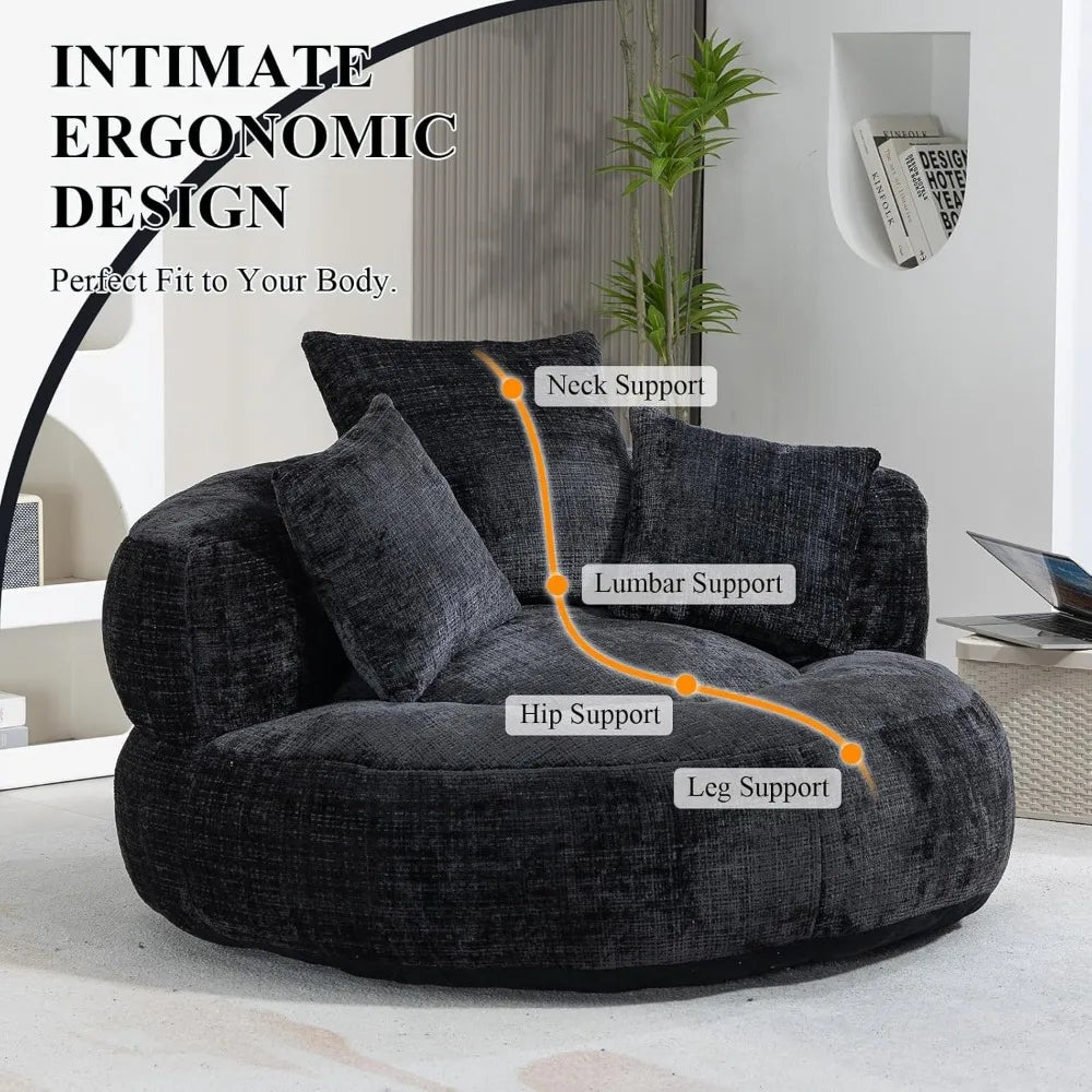Round Bean Bag Sofa Chair