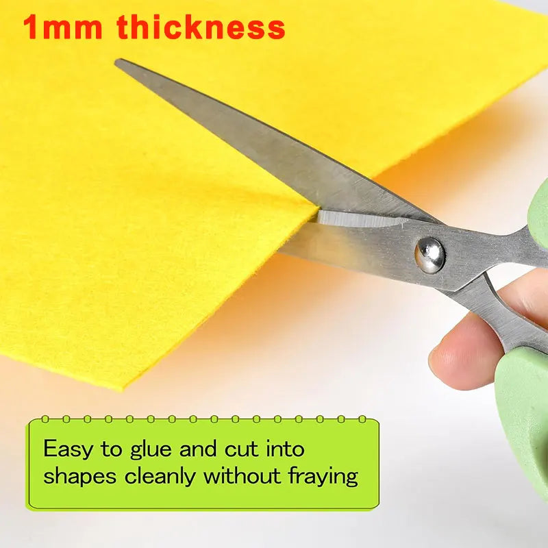 10-40Pcs Assorted Color Felt Fabric Sheets 1mm Thick