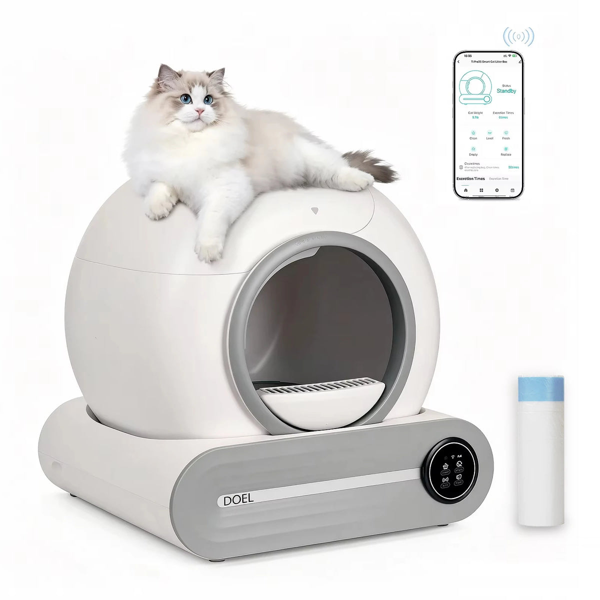 Automatic, Self-Cleaning, Smart Litter Box