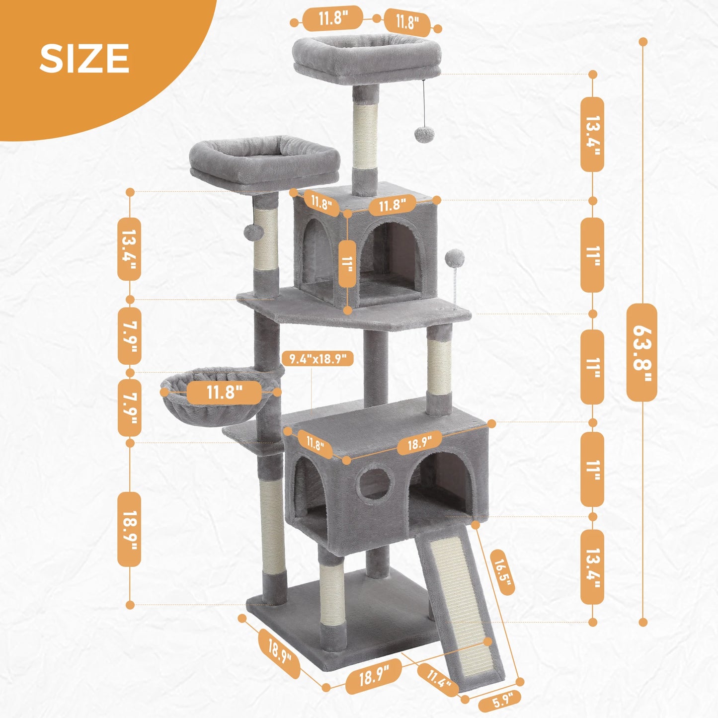 Multi-Level Cat Tree with Cozy Perches