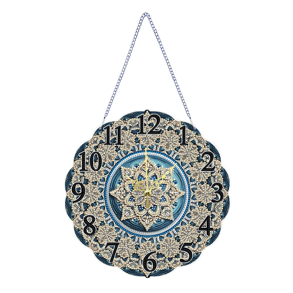 2D Flat DIY Clock Diamond Painting