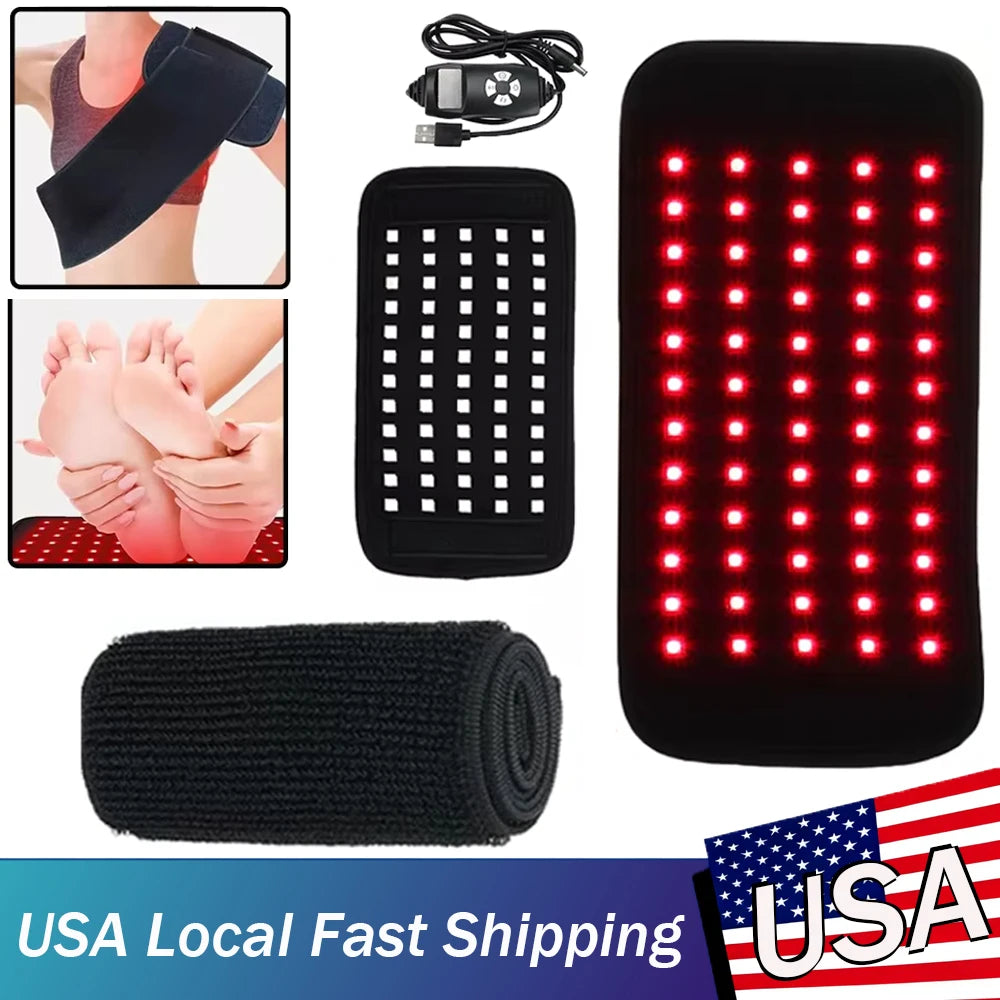 Portable Heating Pad with Infrared LED Lights