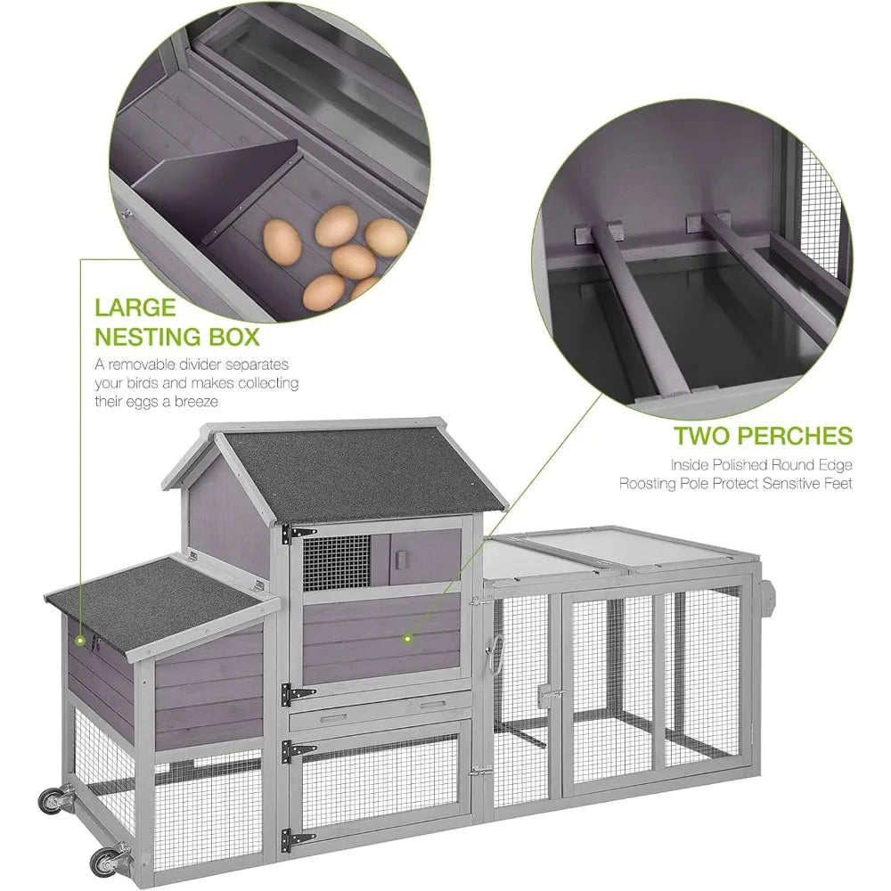 Mobile Multi-Level Chicken Coop