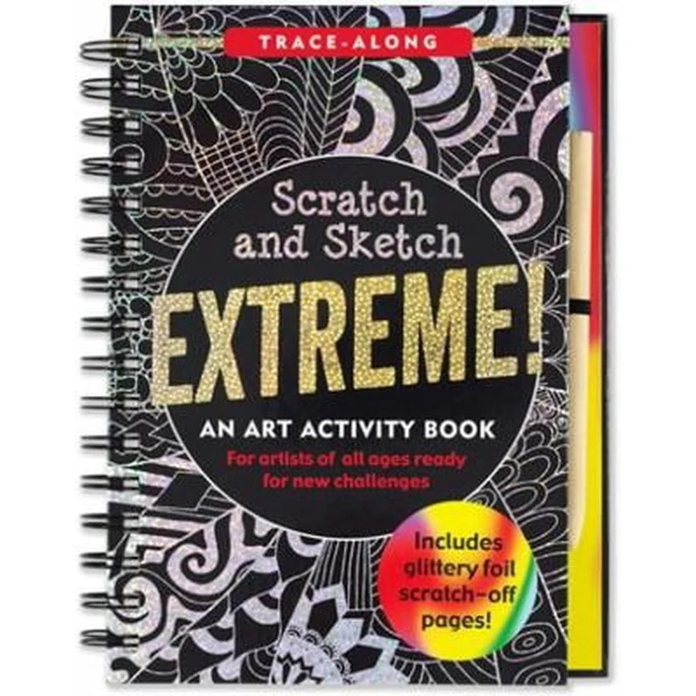 Scratch and Sketch Extreme Trace-Along Art Activity Book