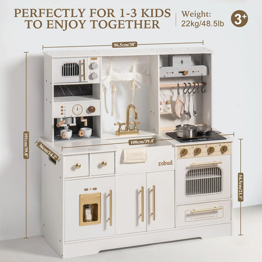 Kid's Play Kitchen with Wash Basin