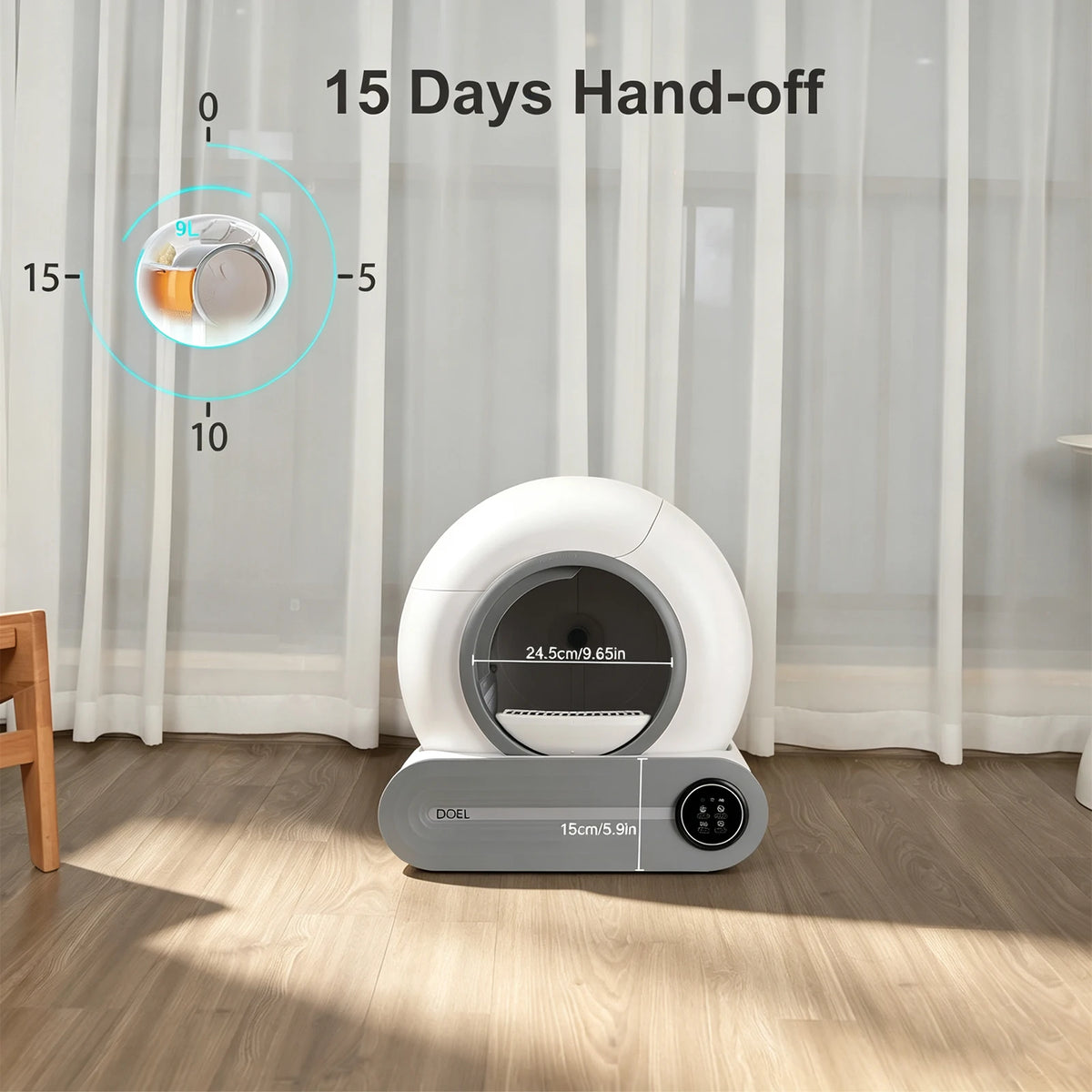 Automatic, Self-Cleaning, Smart Litter Box