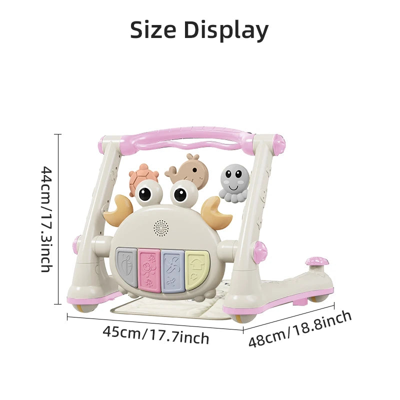 Baby/Toddler Multi-Function Four-in-One Baby Fitness Mat and Walker