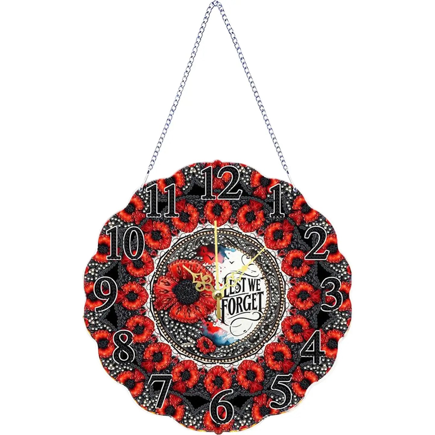 2D Flat DIY Clock Diamond Painting