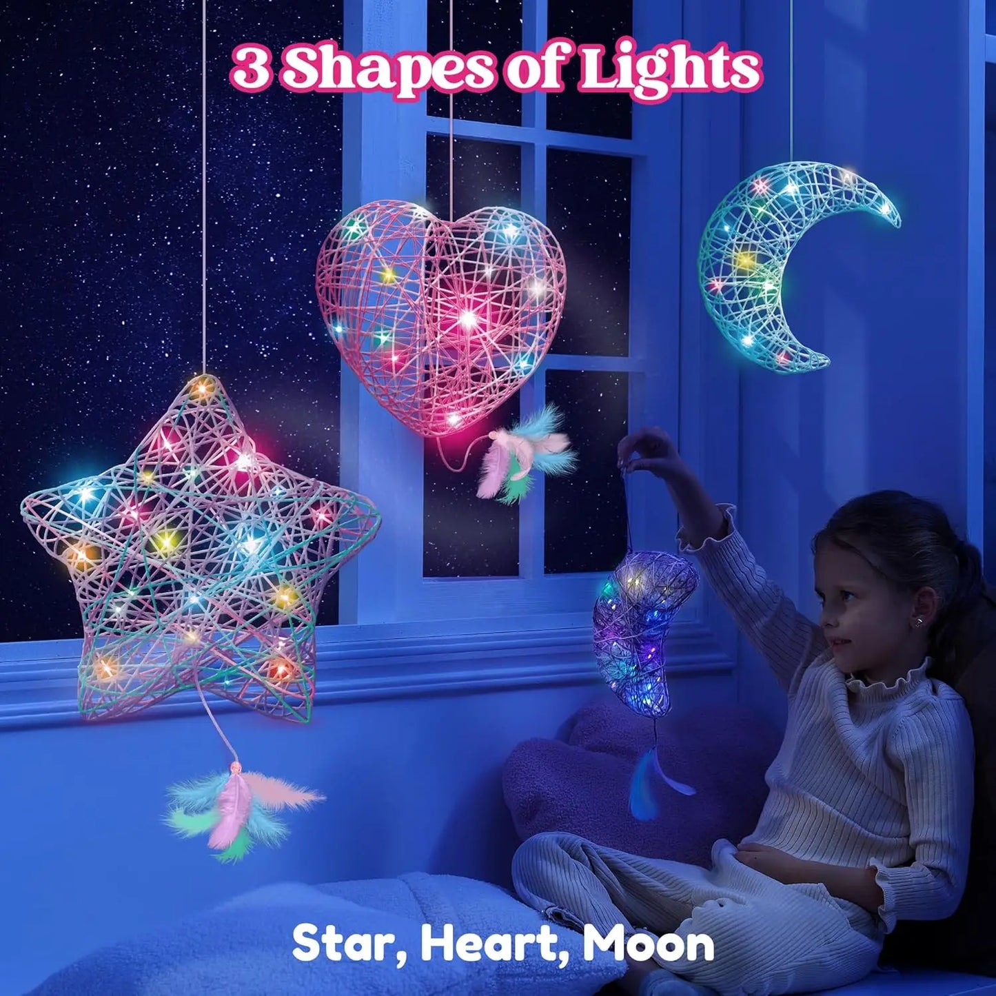 3D Light Up, String Art Kit for Kids