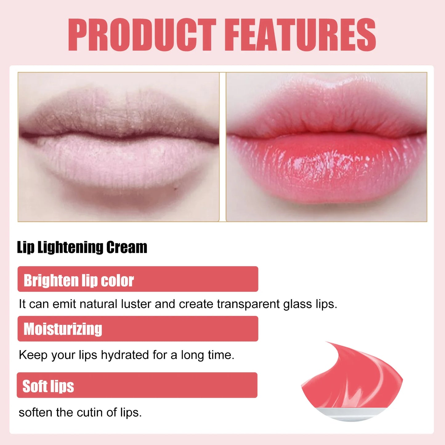 Moisturizing, Nourishing, Lip Lightening Cream