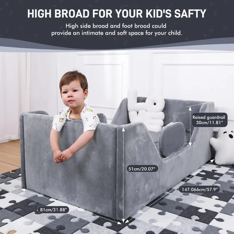 Child, Toddler Bed with Extra Safety Broad