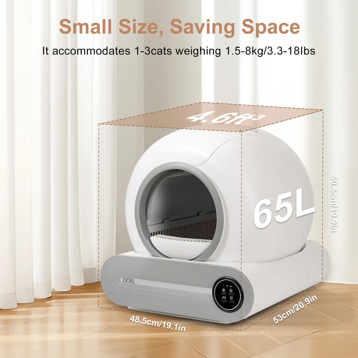 Automatic, Self-Cleaning, Smart Litter Box