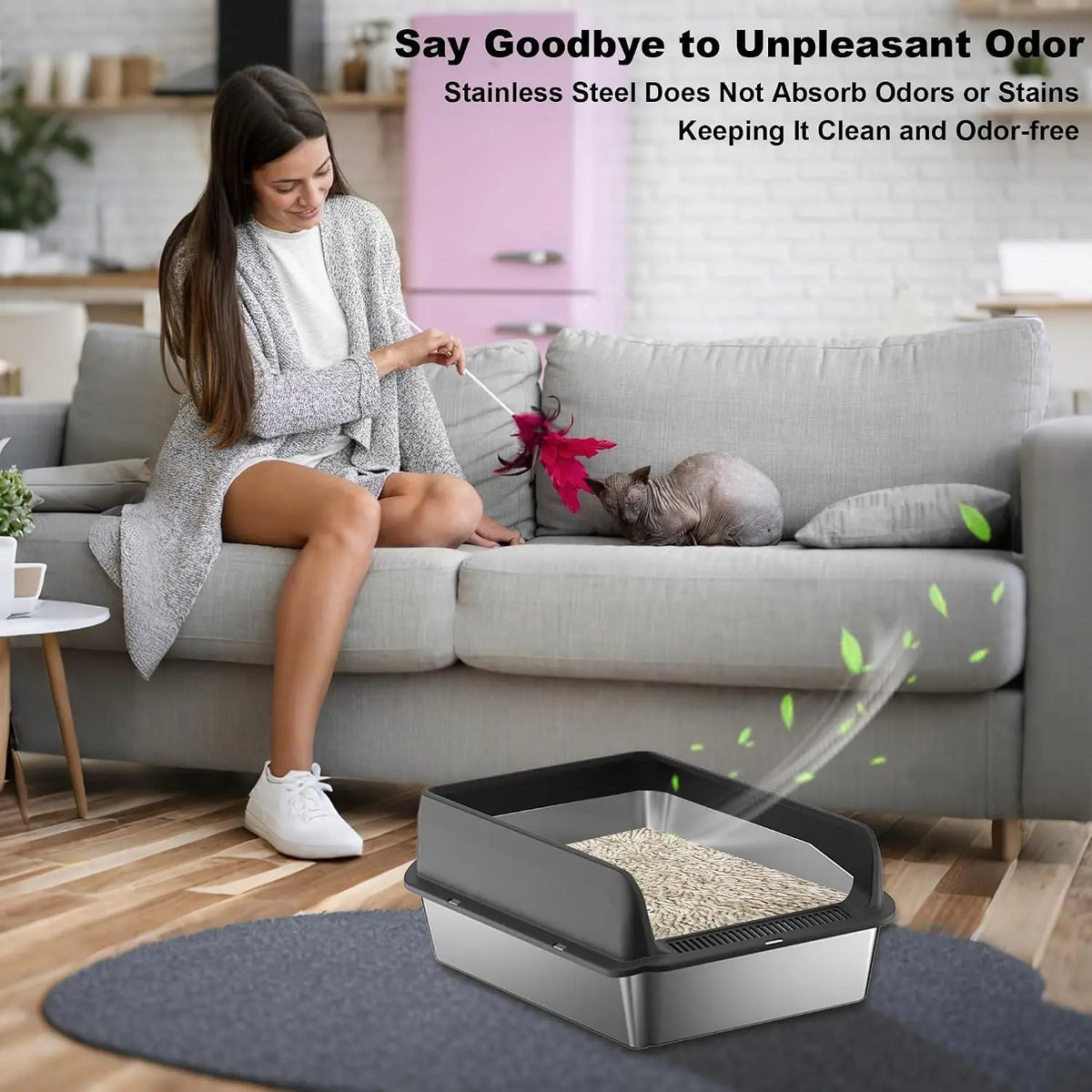 Stainless Steel Cat Litter Box