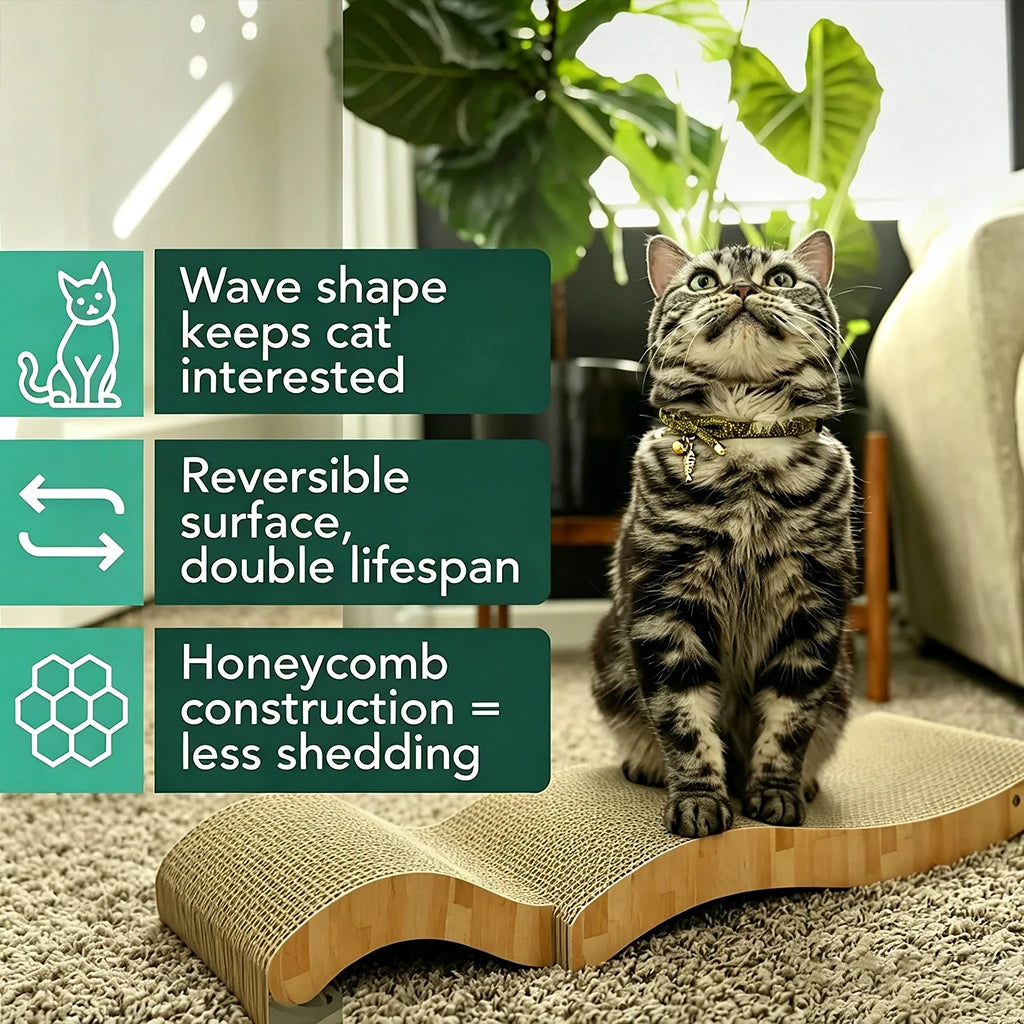Large, Wave, Cat Scratcher Refills