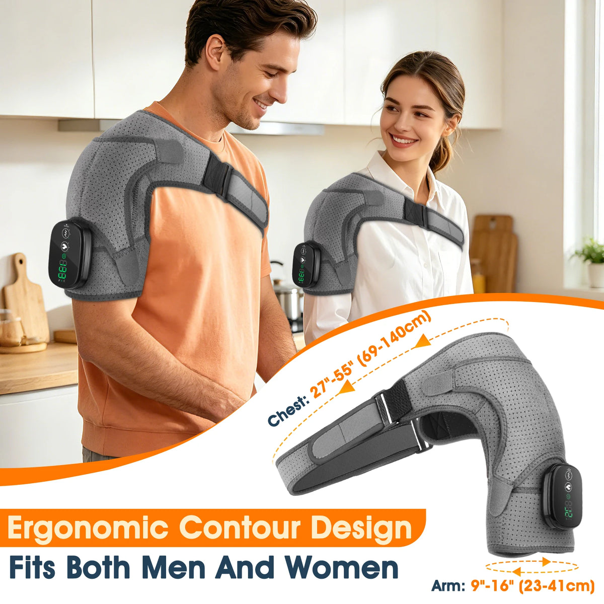 Electric, Cordless, Heating Shoulder Massager
