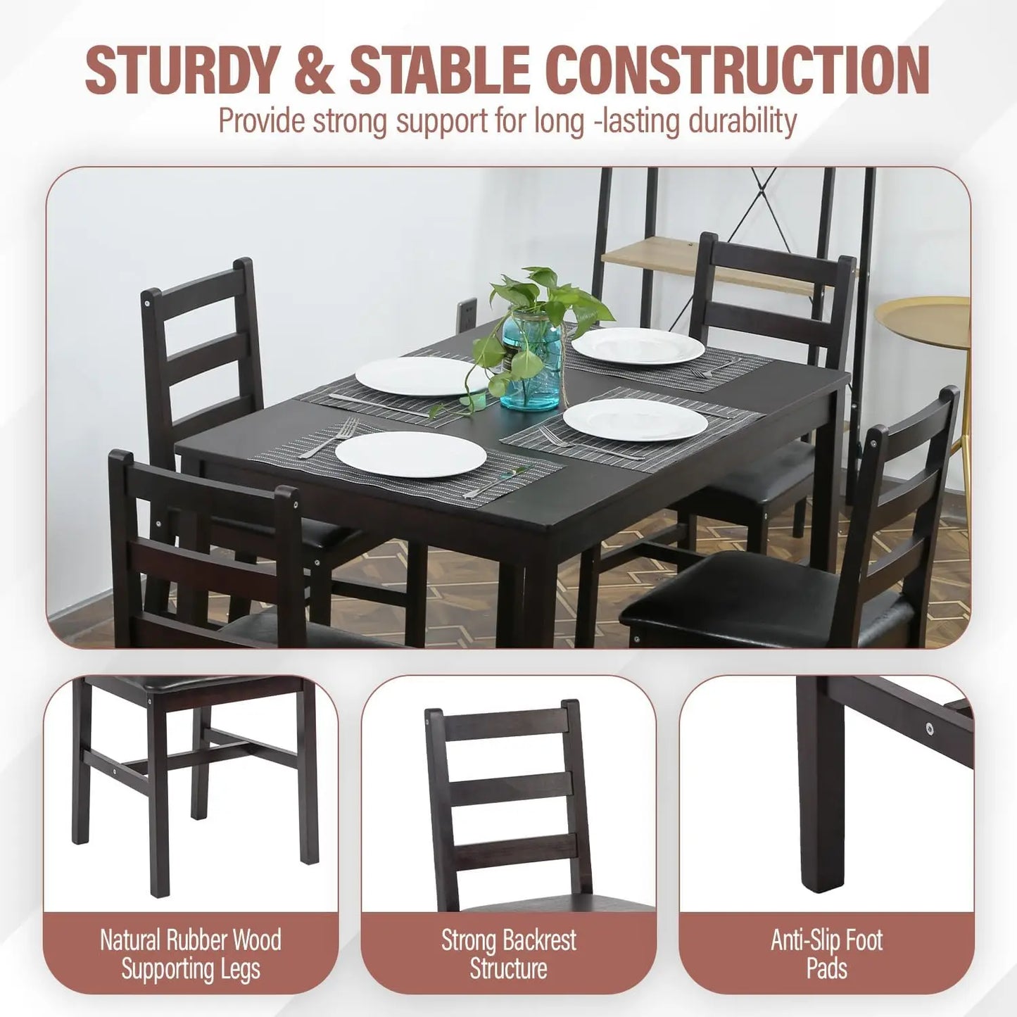 5 Piece Kitchen Dining Room Set