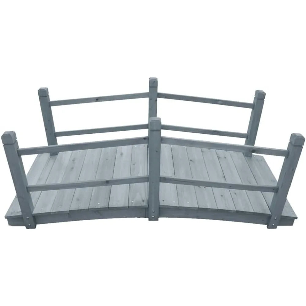 Classic Wooden Garden Bridge