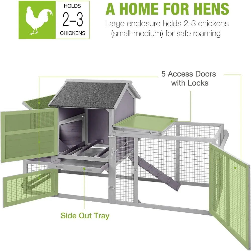 Mobile Multi-Level Chicken Coop