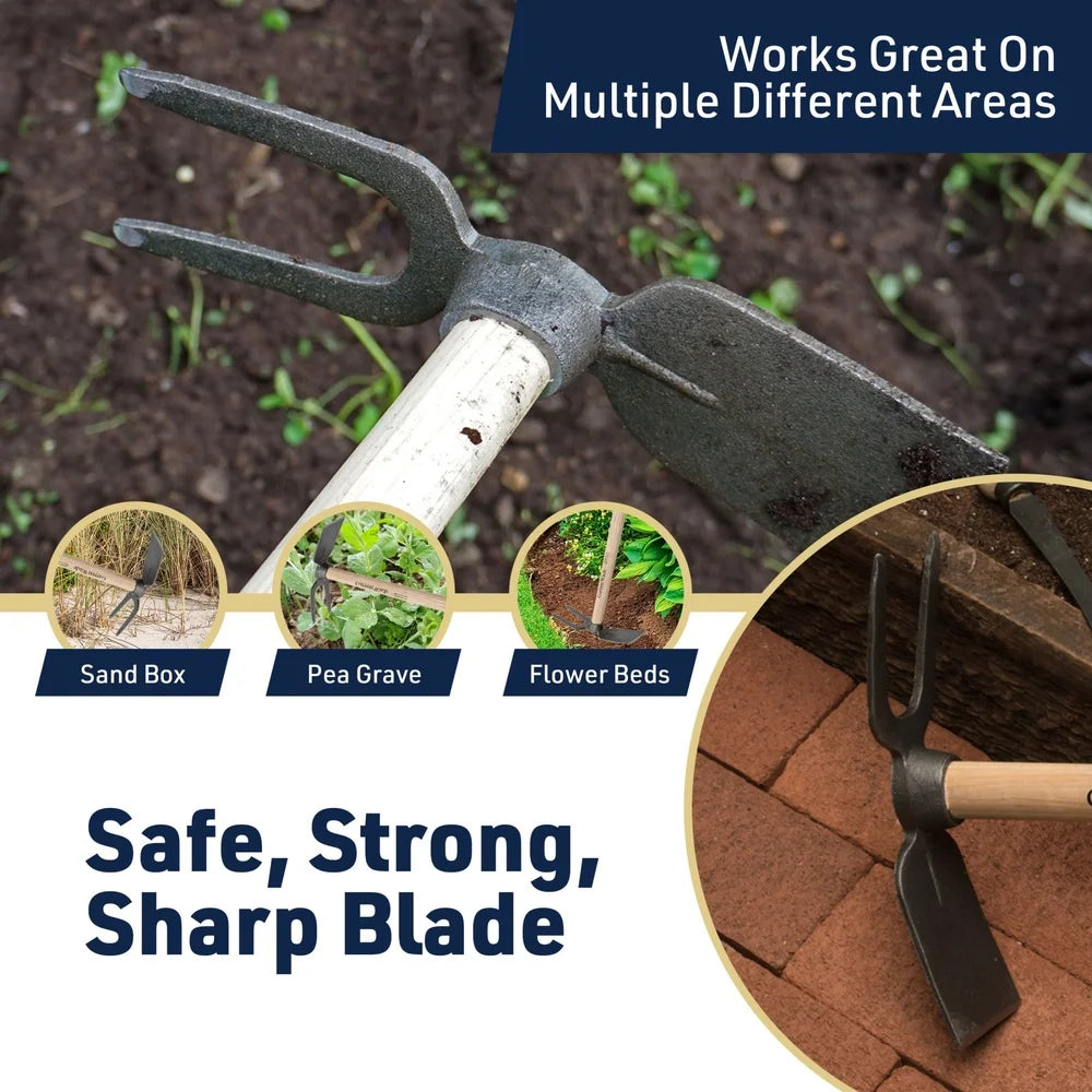 Dual Sided Garden Hoe