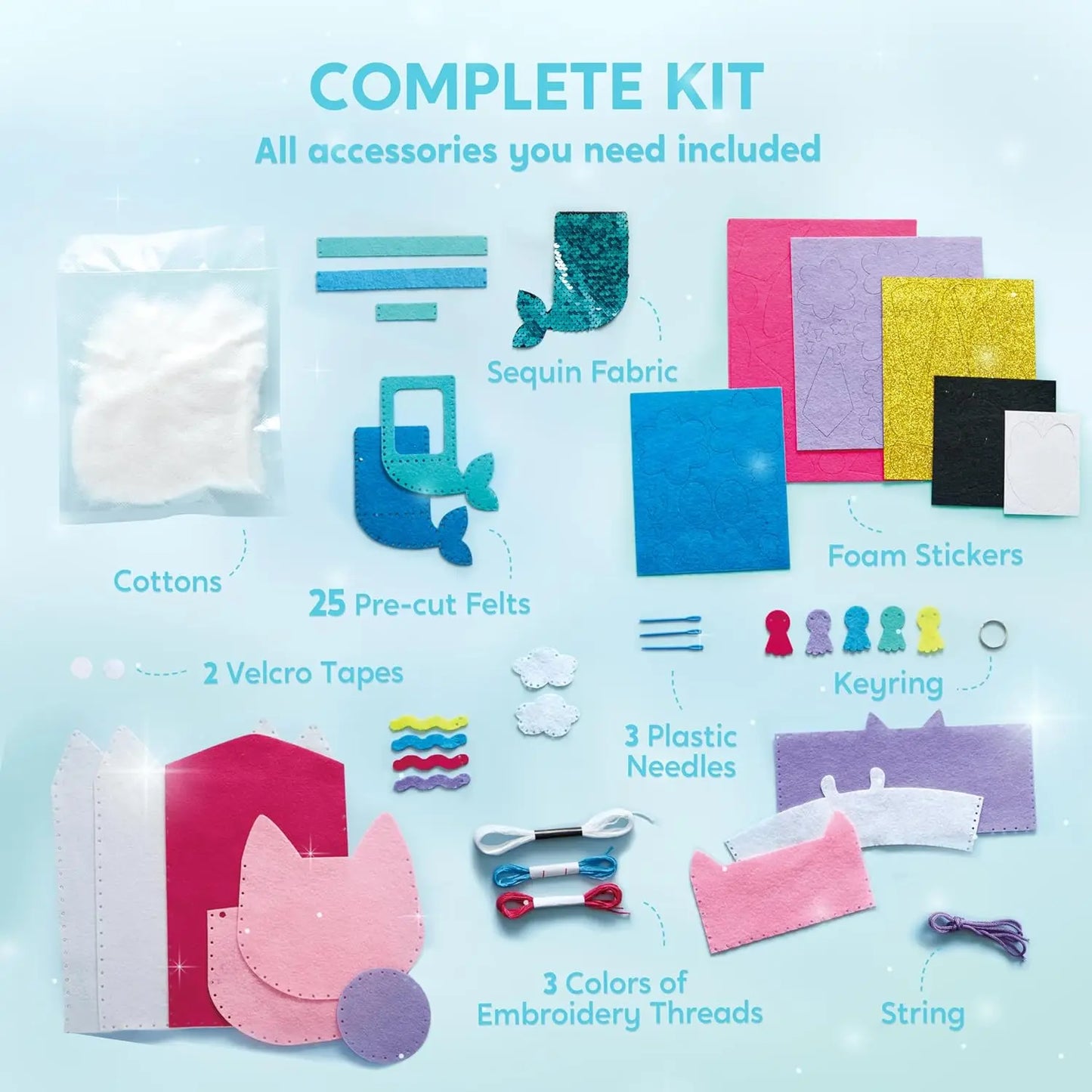 My First Kids Sewing Kit, 7 Sewing Projects