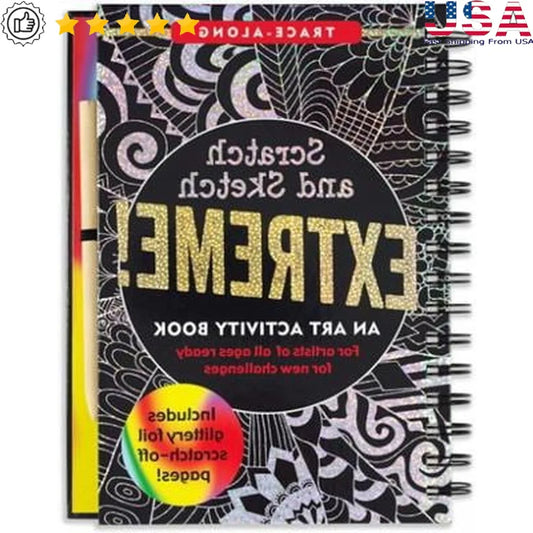Scratch and Sketch Extreme Trace-Along Art Activity Book