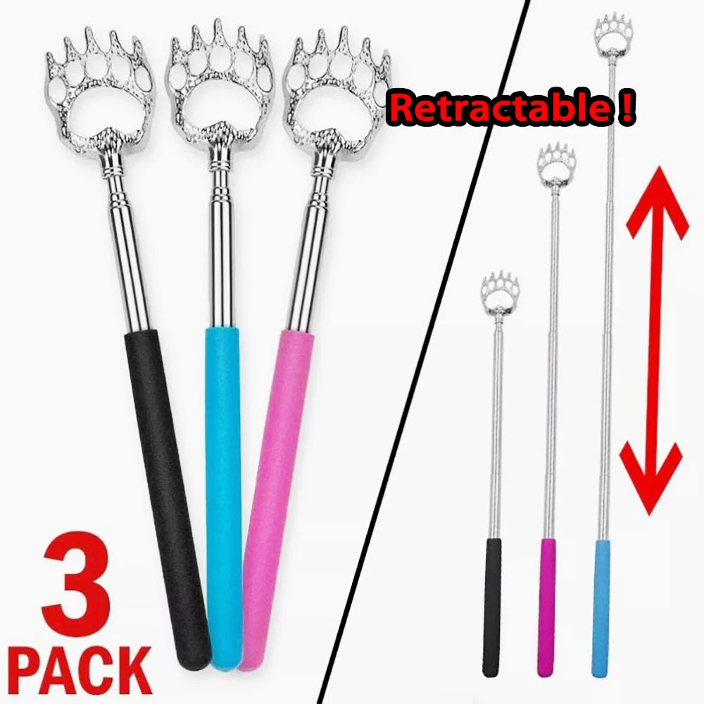 3pcs Portable and Extendable Back Scratcher