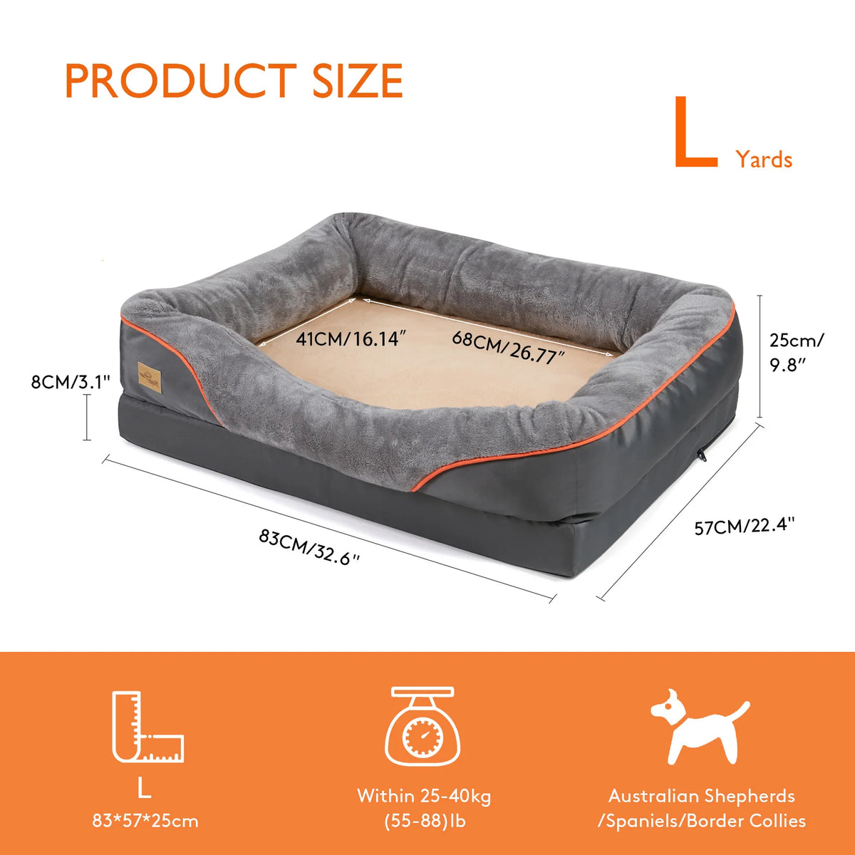 Large, Soft Dog Bed